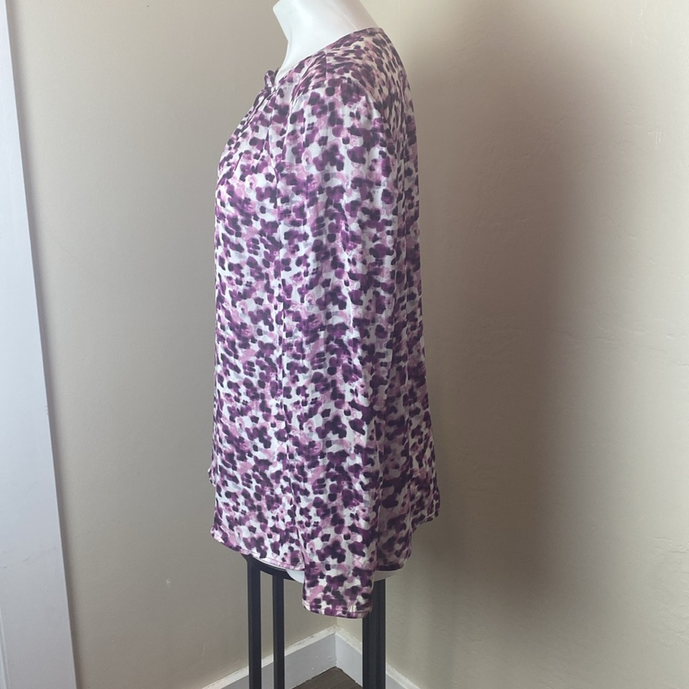 Purple Patterned Blouse - Picture 5 of 11